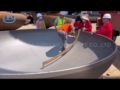 Q345r 2600mm Эллипсоидная головка давление сосуда из нержавеющей стали Концы тарелки 58 мм