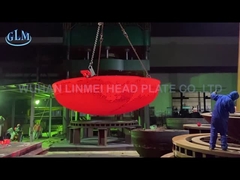 Головы SA 516 GR 70N горячие сформированные Dished 2175mm Diatemer 95 Mm толстое