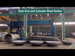 Конец тарелки и оболочка цилиндра прокатаны