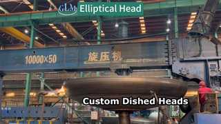 Elliptical end caps with edge-rotating heating for precise temperature control