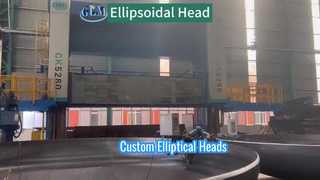Изготовленные на заказ большие эллиптические головки из углеродистой стали со шлифовкой и фаской.