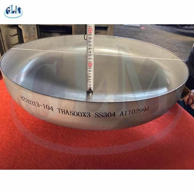 Толщина диаметра 3mm конца 500mm блюда головы SS304 THA Torispherical
