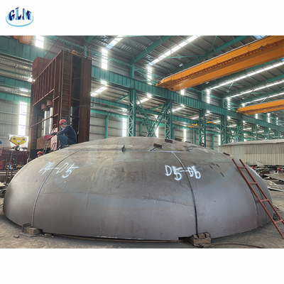 диаметр ASME 7000mm штемпелюя поделенные на сегменты верхние днища резервуара для сосудов или танков