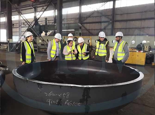 Q345r 2600mm Эллипсоидная головка давление сосуда из нержавеющей стали Концы тарелки 58 мм