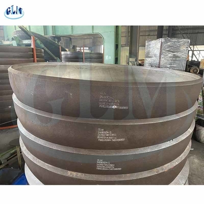 Q235 89mm 100mm Торисферная углеродистая сталь полуэллиптическая головка для трубных фитингов